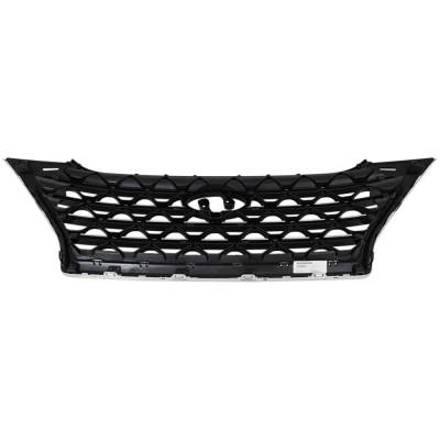Rareelectrical - New Painted Black Grille Assembly Compatible With Hyundai Tucson Ultimate 4 Cyl 2.4L Tucson Se 4 Cyl - Image 4