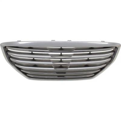 Rareelectrical - New Painted Silver Grille Assembly Compatible With Hyundai Genesis 3.8 6 Cyl 3.8L Genesis 5.0 8 Cyl - Image 4
