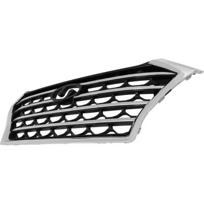 Rareelectrical - New Painted Black Grille Assembly Compatible With Hyundai Tucson Sel 4 Cyl 2.4L Tucson Preferred 4 - Image 3