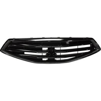 New Black Shell Grille Assembly Compatible With Mitsubishi Mirage G4 Sel 3 Cyl 1.2L Mirage G4 Rf 3