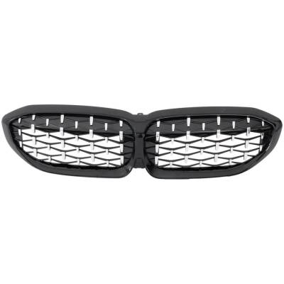 Rareelectrical - New Chrome Shell Grille Assembly Compatible With Bmw M340i Xdrive Base 6 Cyl 3.0L 330I Xdrive Base 4 - Image 2