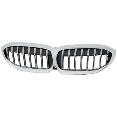 Rareelectrical - New Chrome Grille Assembly Compatible With Bmw 330I Base 4 Cyl 2.0L 330I Xdrive Base 4 Cyl 2.0L - Image 1