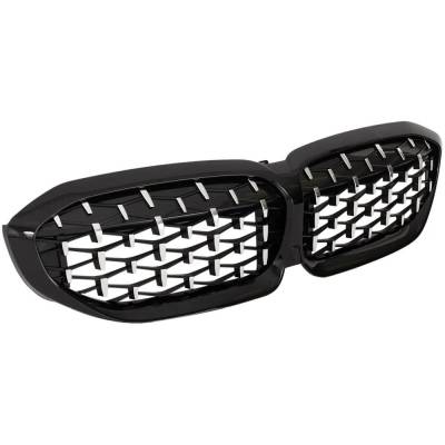 Rareelectrical - New Chrome Shell Grille Assembly Compatible With Bmw 330I Xdrive Base 4 Cyl 2.0L M340i Xdrive Base 6 - Image 3