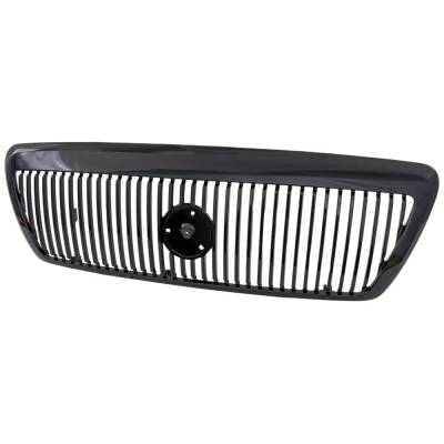 Rareelectrical - New Painted Black Grille Assembly Compatible With Mercury Marauder Base 8 Cyl 4.6L 2003-2004 - Image 2