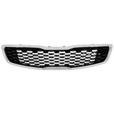 Rareelectrical - New Grille Assembly Compatible With Kia Forte S 4 Cyl 2.0L Forte Lx 4 Cyl 2.0L Sx Ex 2017-2018 By - Image 2
