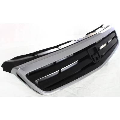RAREELECTRICAL - New Chrome Shell Grille Assembly Compatible With Honda Civic Lx 4 Cyl 1.6L Civic Value Package 4 Cyl - Image 3