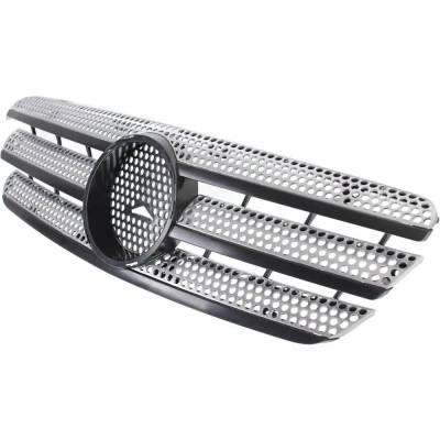 Rareelectrical - New Silver Grille Assembly Compatible With Mercedes Benz Ml350 Base 6 Cyl 3.7L Ml55 Amg Base 8 Cyl - Image 3
