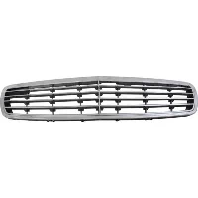 New Chrome Shell Grille Assembly Compatible With Mercedes Benz E320 Cdi 6 Cyl 3.2L E55 Amg Base 8