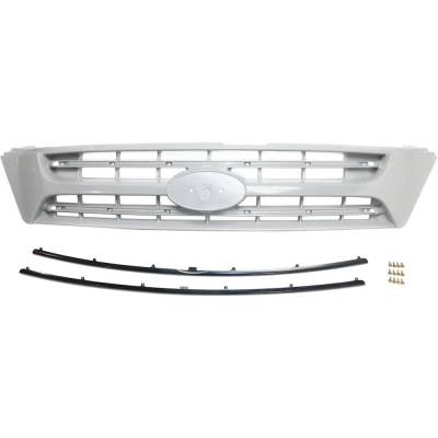 Rareelectrical - New Upper Grille Assembly Compatible With Kia Sedona Ex Power 6 Cyl 3.8L Sedona Base 6 Cyl 3.8L - Image 1
