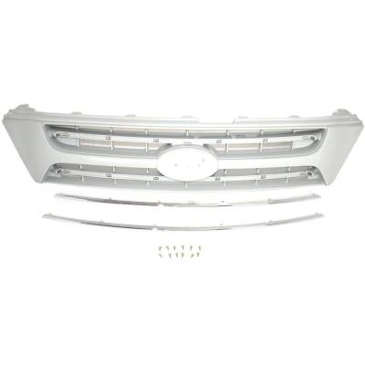 Rareelectrical - New Upper Grille Assembly Compatible With Kia Sedona Ex Power 6 Cyl 3.8L Sedona Base 6 Cyl 3.8L - Image 6