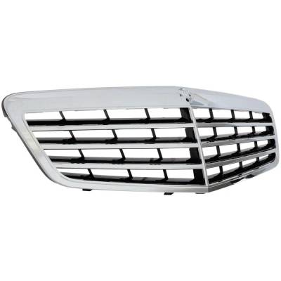 Rareelectrical - Chrome Black Grille Compatible With 2010-2013 Mercedes-Benz E-Class E300 E350 E550 E63 Amg W212 - Image 3