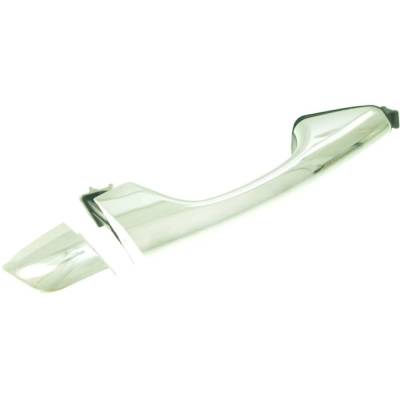 Rareelectrical - Front Passenger Side Exterior Door Handle Compatible With 2013-2019 Hyundai Santa Fe Chrome Without - Image 2