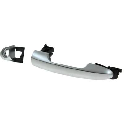 Rareelectrical - Front Driver Side Exterior Door Handle Compatible With 2014-2016 Fiat 500L Silver With Key Hole - Image 3