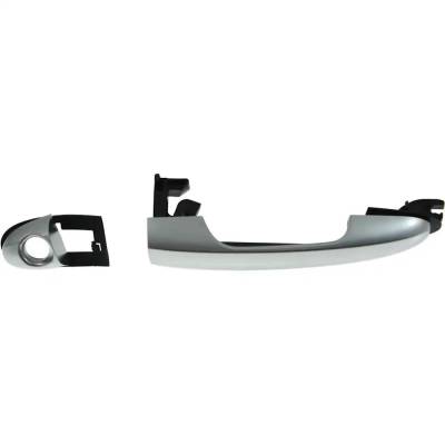Rareelectrical - Front Driver Side Exterior Door Handle Compatible With 2014-2016 Fiat 500L Silver With Key Hole - Image 4