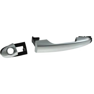 Rareelectrical - Left Front Exterior Door Handle Compatible With 2014-2016 Fiat 500L Silver With Key Hole - Image 2
