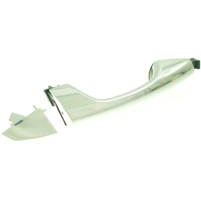 Rareelectrical - Rear Passenger Side Exterior Door Handle Compatible With 2013-2019 Hyundai Santa Fe Chrome Without - Image 2