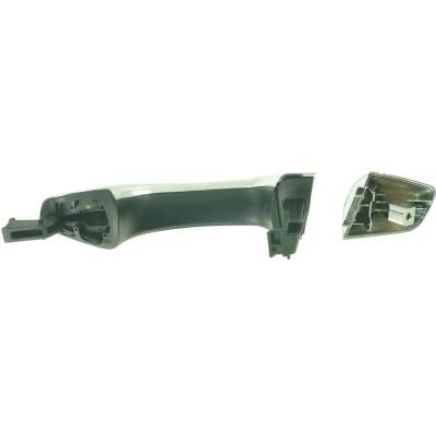 Rareelectrical - Rear Passenger Side Exterior Door Handle Compatible With 2013-2019 Hyundai Santa Fe Chrome Without - Image 5