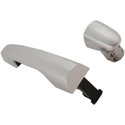 Rareelectrical - Front Or Rear Driver Side Exterior Door Handle Compatible With 2014-2016 Fiat 500L Silver Without - Image 3