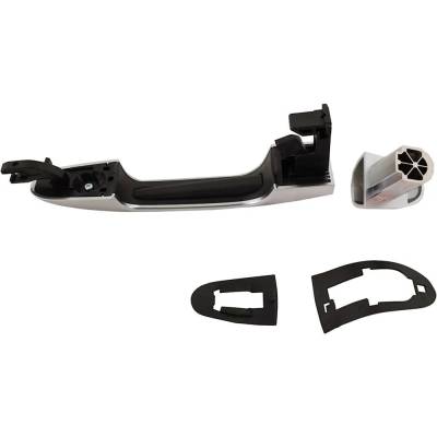 Rareelectrical - Front Or Rear Driver Side Exterior Door Handle Compatible With 2014-2016 Fiat 500L Silver Without - Image 5