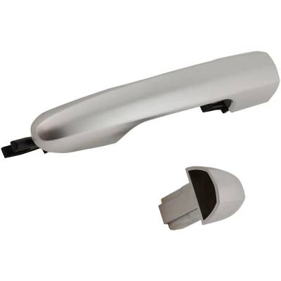 Rareelectrical - Front Or Rear Left (Driver Side) Exterior Door Handle Compatible With 2014-2016 Fiat 500L Silver - Image 2