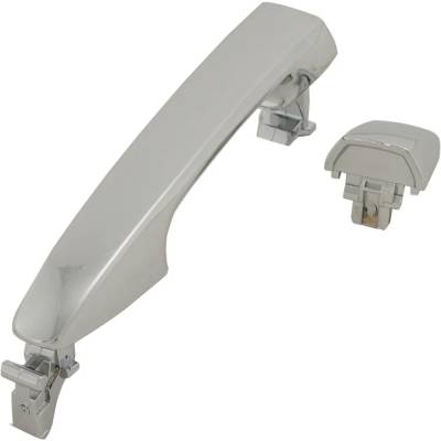 Rareelectrical - Rear Driver Side Exterior Door Handle Compatible With 2011-2022 Toyota Sienna Chrome Without Key - Image 2