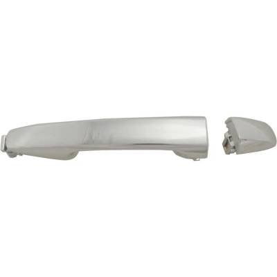 Left Rear Exterior Door Handle Compatible With 2011-2022 Toyota Sienna Chrome Without Key Hole
