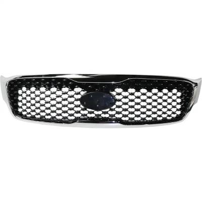 New Chrome Shell Grille Assembly Compatible With Kia Sorento Sxl 6 Cyl 3.3L Sorento Sx 6 Cyl 3.3L Sx