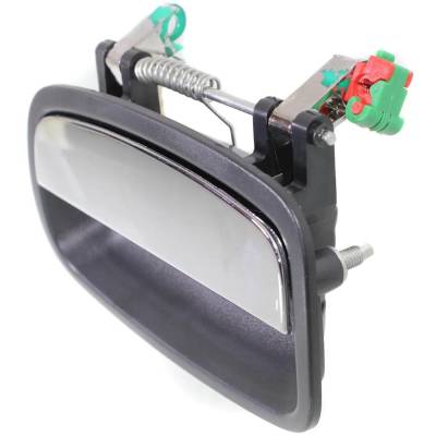 Rareelectrical - Rear Driver Side Exterior Door Handle Compatible With 1995-2002 Kia Sportage Chrome Lever With Black - Image 2