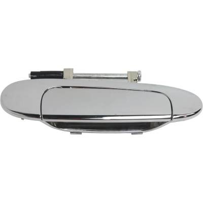 Rear Passenger Side Exterior Door Handle Compatible With 2000-2005 Toyota Echo Chrome Without Key