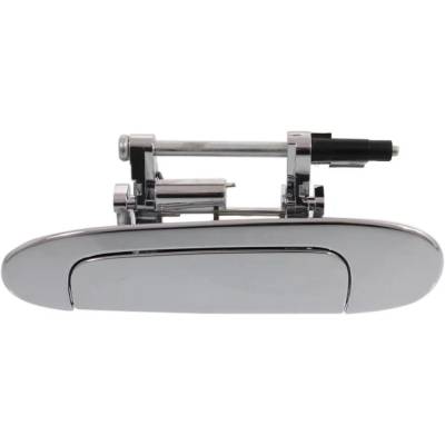 Left Rear Exterior Door Handle Compatible With 2000-2005 Toyota Echo Chrome Without Key Hole