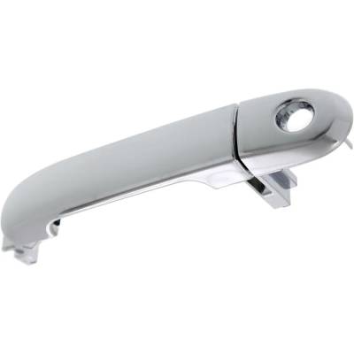 Rareelectrical - Left Front Exterior Door Handle Compatible With 2007-2012 Nissan Versa Chrome With Key Hole - Image 2