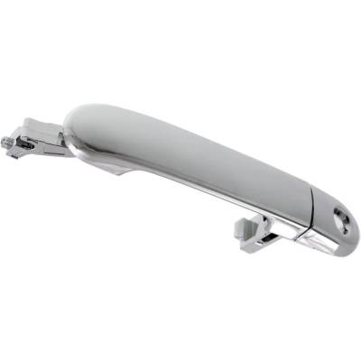 Rareelectrical - Front Left (Driver Side) Exterior Door Handle Compatible With 2007-2012 Nissan Versa Chrome With Key - Image 3