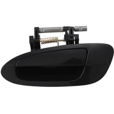 Left Rear Exterior Door Handle Compatible With 2002-2006 Nissan Altima Smooth Black Without Key Hole