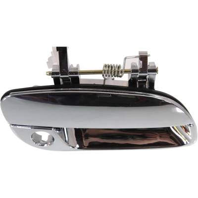 Front Passenger Side Exterior Door Handle Compatible With 2001-2006 Hyundai Elantra Chrome With Key