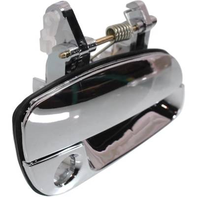 Rareelectrical - Front Passenger Side Exterior Door Handle Compatible With 2001-2006 Hyundai Elantra Chrome With Key - Image 3