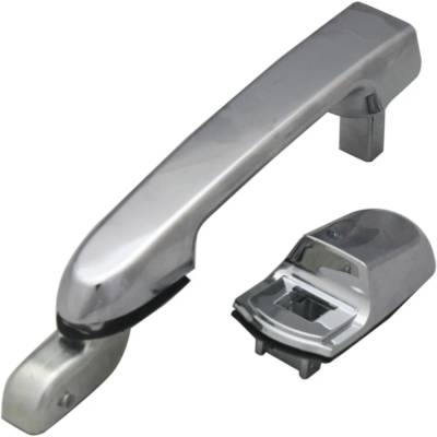Rareelectrical - Rear Driver Side Exterior Door Handle Compatible With 2006-2011 Hyundai Accent Chrome Without Key - Image 3
