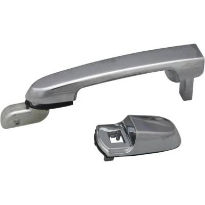 Rareelectrical - Rear Driver Side Exterior Door Handle Compatible With 2006-2011 Hyundai Accent Chrome Without Key - Image 4