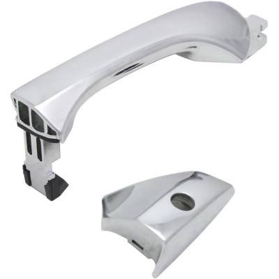 Rareelectrical - Front Driver Side Exterior Door Handle Compatible With 2008-2012 Honda Accord Chrome With Key Hole - Image 2