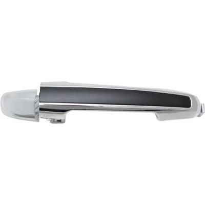 Left Rear Exterior Door Handle Compatible With 2006-2010 Hyundai Sonata Chrome Without Key Hole