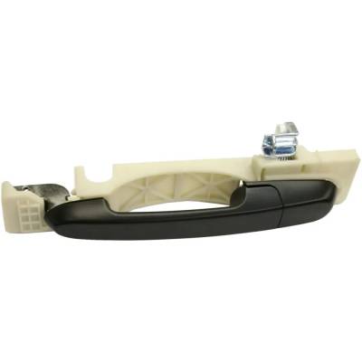 Left Rear Exterior Door Handle Compatible With 2006-2011 Hyundai Accent Textured Black Without Key