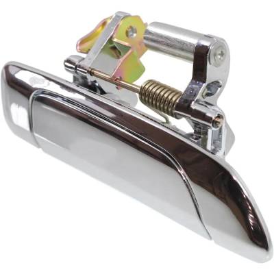Rareelectrical - Rear Passenger Side Exterior Door Handle Compatible With 2001-2005 Honda Civic Chrome Without Key - Image 2