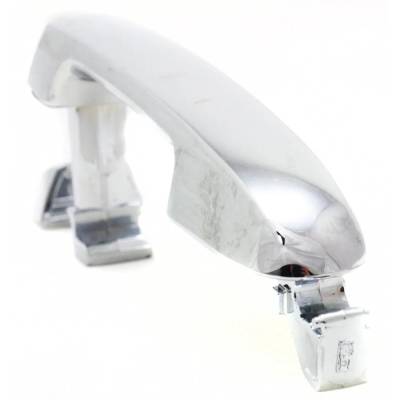 Rareelectrical - Front Driver Side Exterior Door Handle Compatible With 2007-2012 Hyundai Elantra Chrome With Key - Image 2