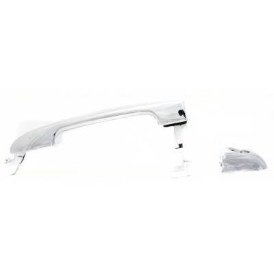 Rareelectrical - Front Driver Side Exterior Door Handle Compatible With 2007-2012 Hyundai Elantra Chrome With Key - Image 4