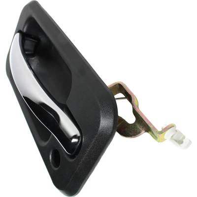 Rareelectrical - Front Driver Side Exterior Door Handle Compatible With 2003-2009 Hummer H2 Chrome Lever With Black - Image 2