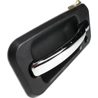 Rareelectrical - Front Driver Side Exterior Door Handle Compatible With 2003-2009 Hummer H2 Chrome Lever With Black - Image 3