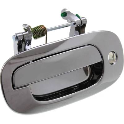 Rareelectrical - Front Driver Side Exterior Door Handle Compatible With 1997-1999 Dodge Dakota Chrome With Key Hole - Image 3