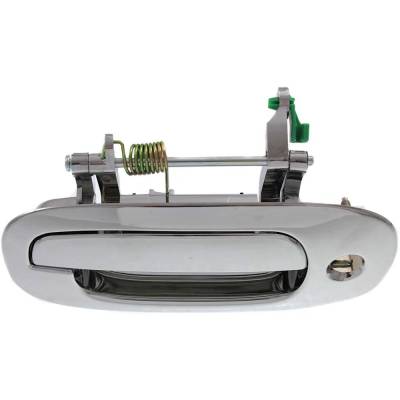 Rareelectrical - Front Left (Driver Side) Exterior Door Handle Compatible With 1997-1999 Dodge Dakota Chrome With Key - Image 4