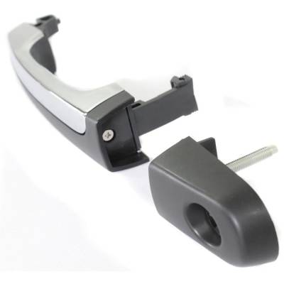 Rareelectrical - Left Front Exterior Door Handle Compatible With 2008-2009 Ford Taurus Primed Paintable With Key Hole - Image 2