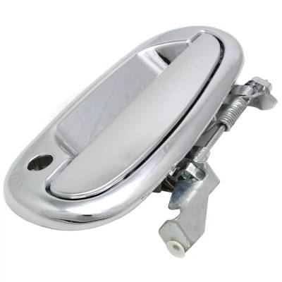 Rareelectrical - Front Driver Side Exterior Door Handle Fits 1997-2004 Ford F-150 Ford Expedition Chrome With Key - Image 2