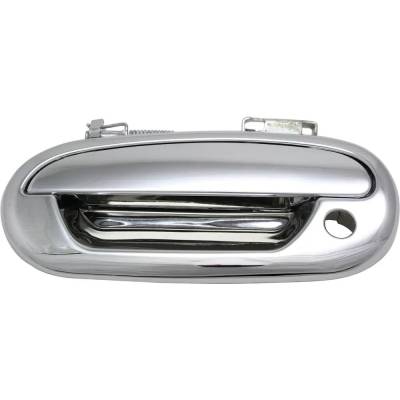 Left Front Exterior Door Handle Fits 1997-2004 Ford Expedition Ford F-150 Chrome With Key Hole